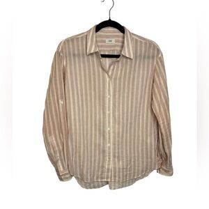 Closed Joan Cream and Red Cotton Button up Blouse Size XXS